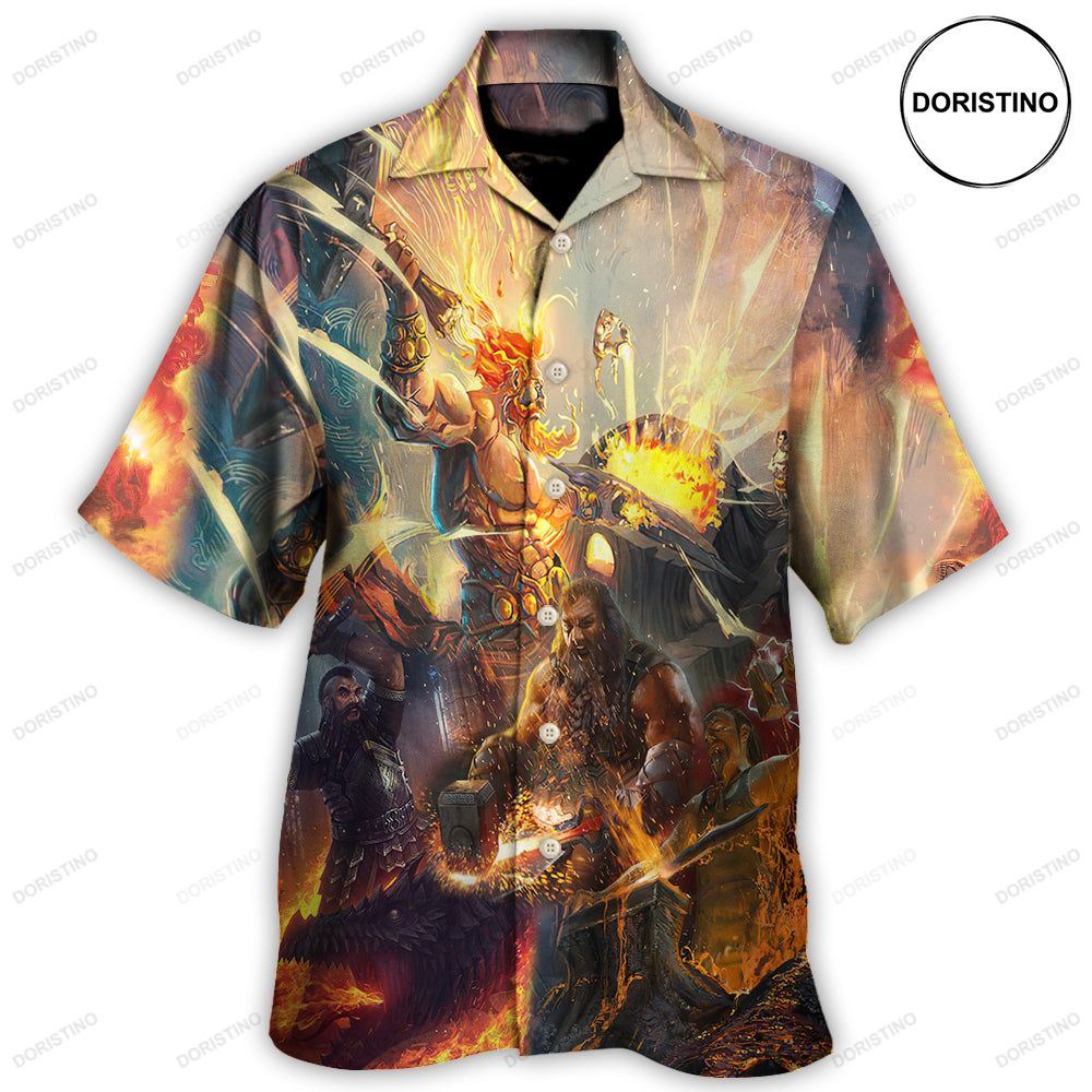 Blacksmith God Of Craftsmen Artisans Fire Limited Edition Hawaiian Shirt