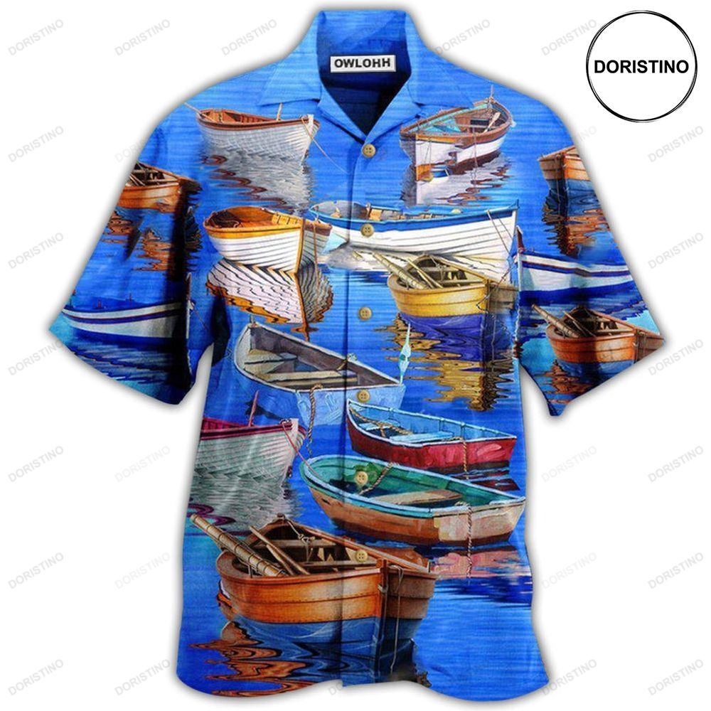 Boat Life Is Better On The Boat Blue Hawaiian Shirt