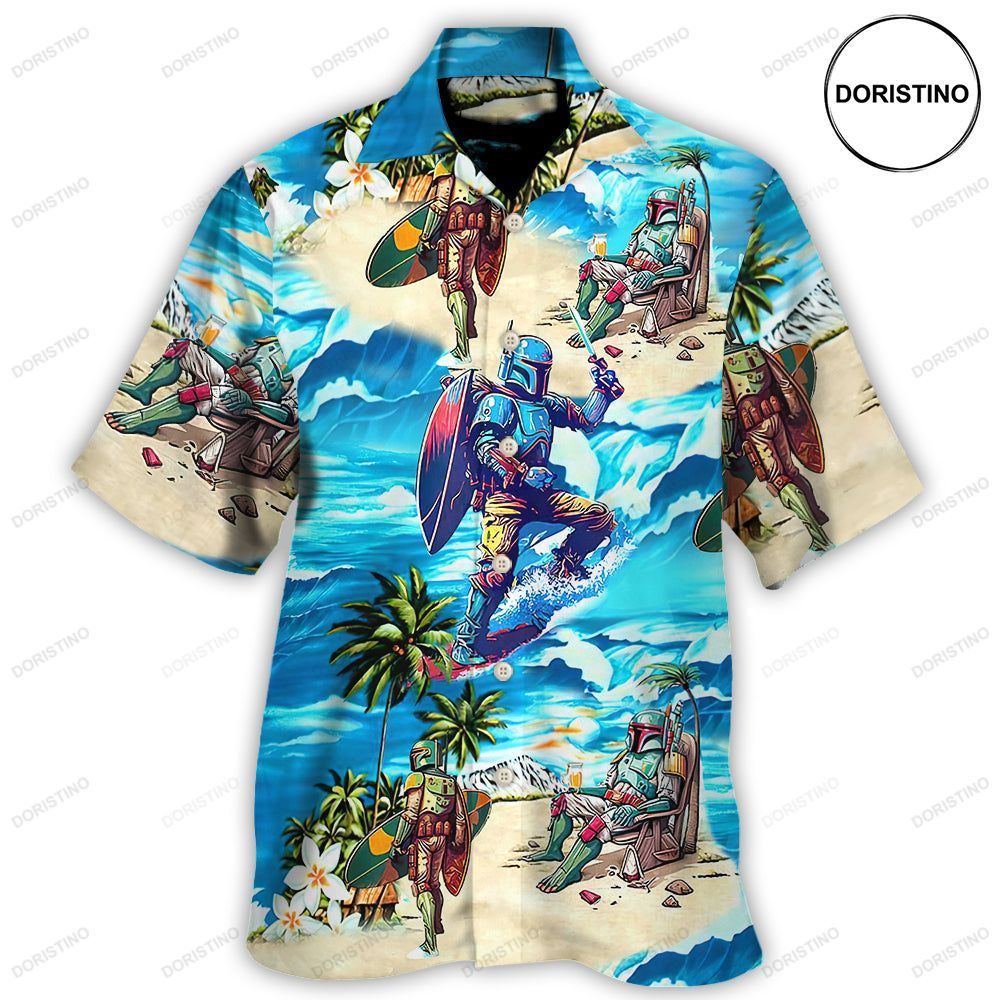 Boba Fett Star Wars Surfing For Men Women Awesome Hawaiian Shirt