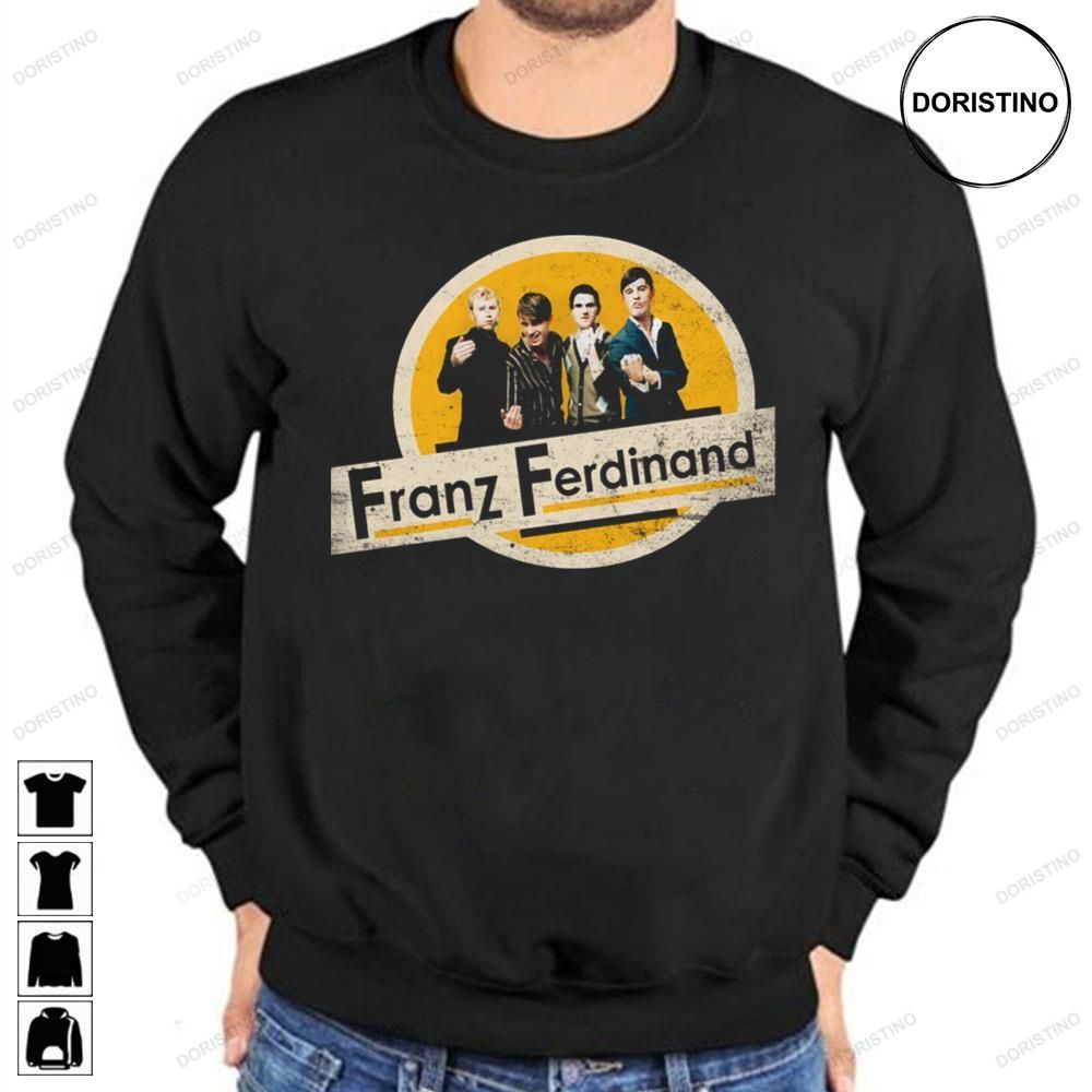 Funny Art Foreigner With A Hat Franz Ferdinand Rock Awesome Shirts