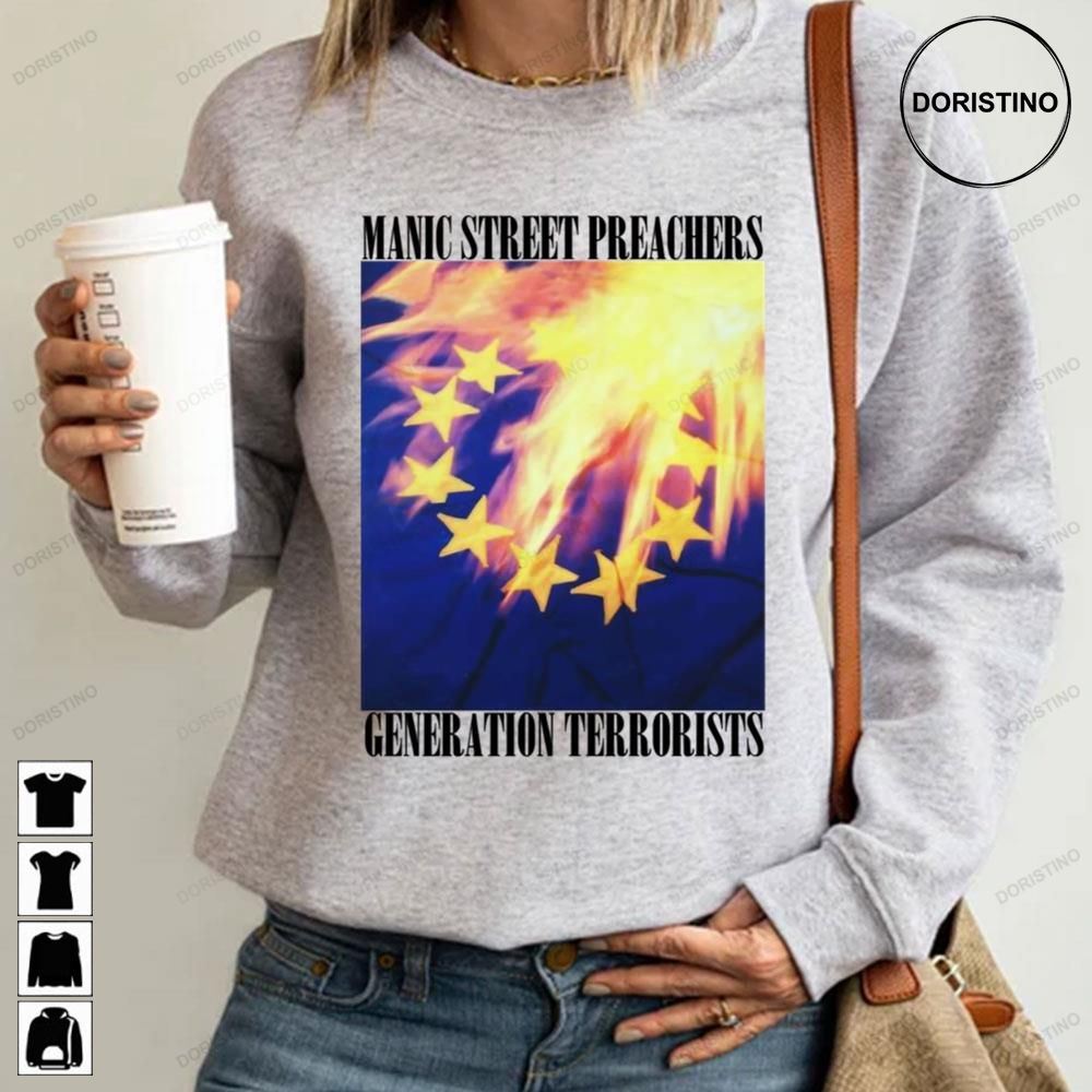 Get Here Manic Street Preachers Rock Generation Terrorists Art Limited Edition T-shirts