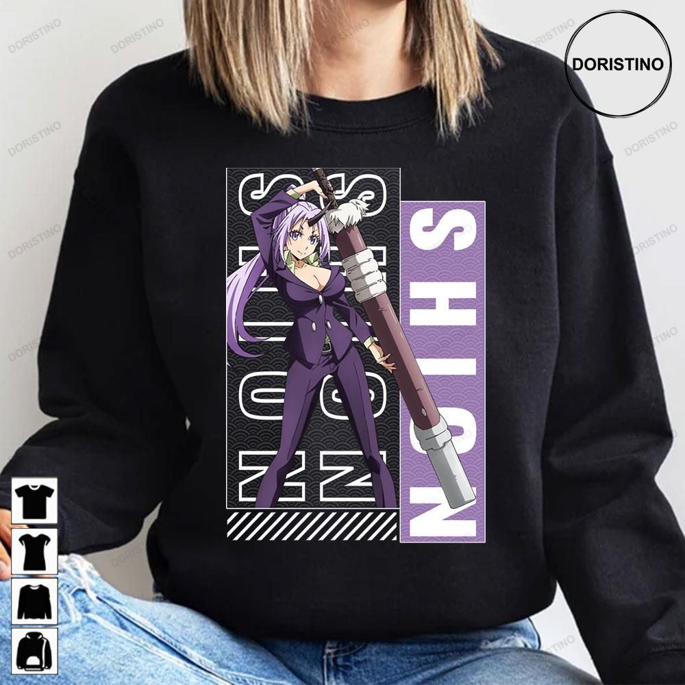 Shion シオン That Time I Got Reincarnated As A Slime Tensei-shitara Slime Datta Ken Doristino Limited Edition T-shirts Shion シオン That Time I Got Reincarnated As A Slime Tensei-shitara Slime Datta Ken Doristino Limited Edition T-shirts
