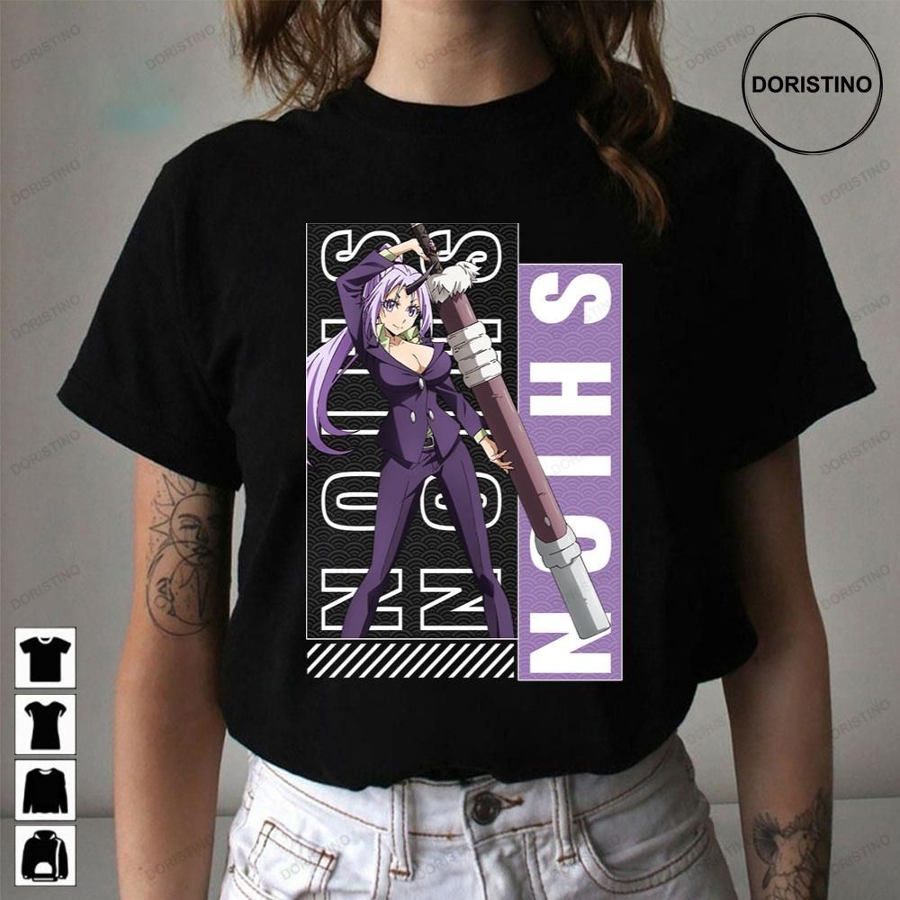 Shion シオン That Time I Got Reincarnated As A Slime Tensei-shitara Slime Datta Ken Doristino Limited Edition T-shirts Shion シオン That Time I Got Reincarnated As A Slime Tensei-shitara Slime Datta Ken Doristino Limited Edition T-shirts