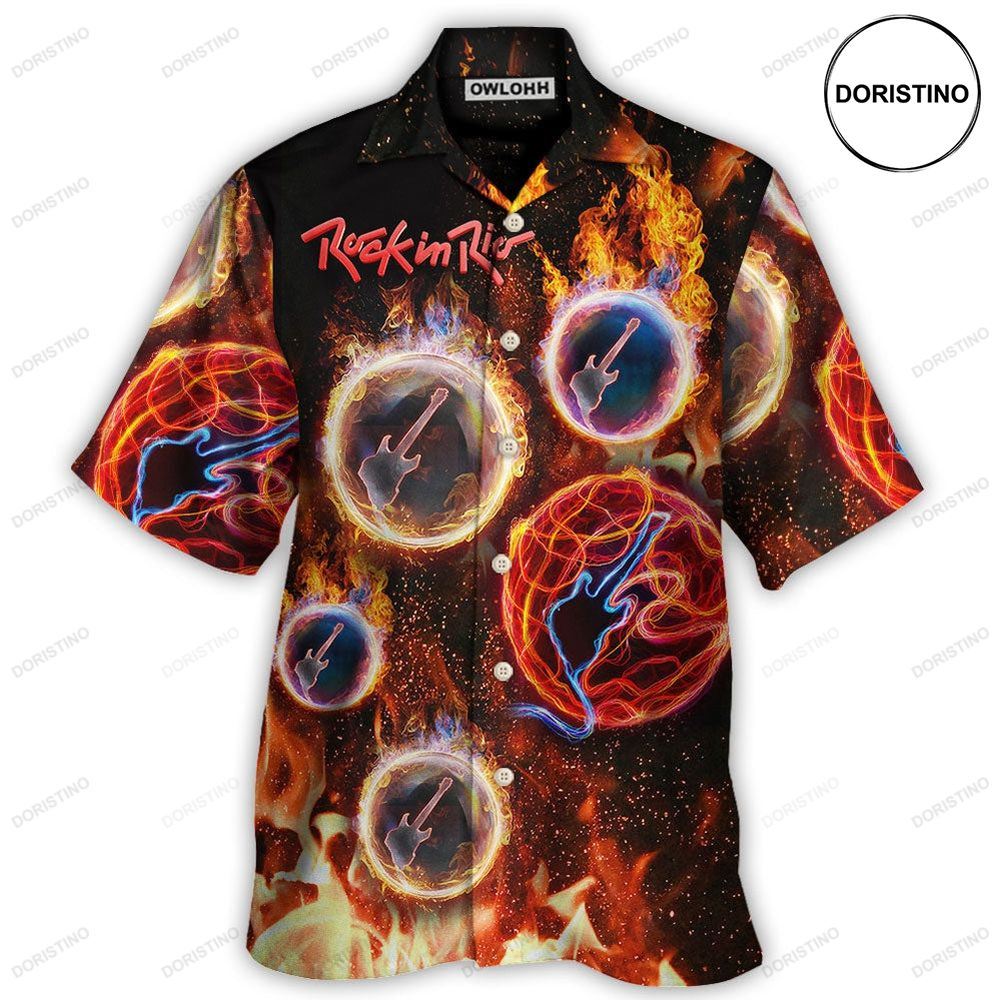 Rock In Rio With Fire Music Lover Amazing Limited Edition Hawaiian Shirt