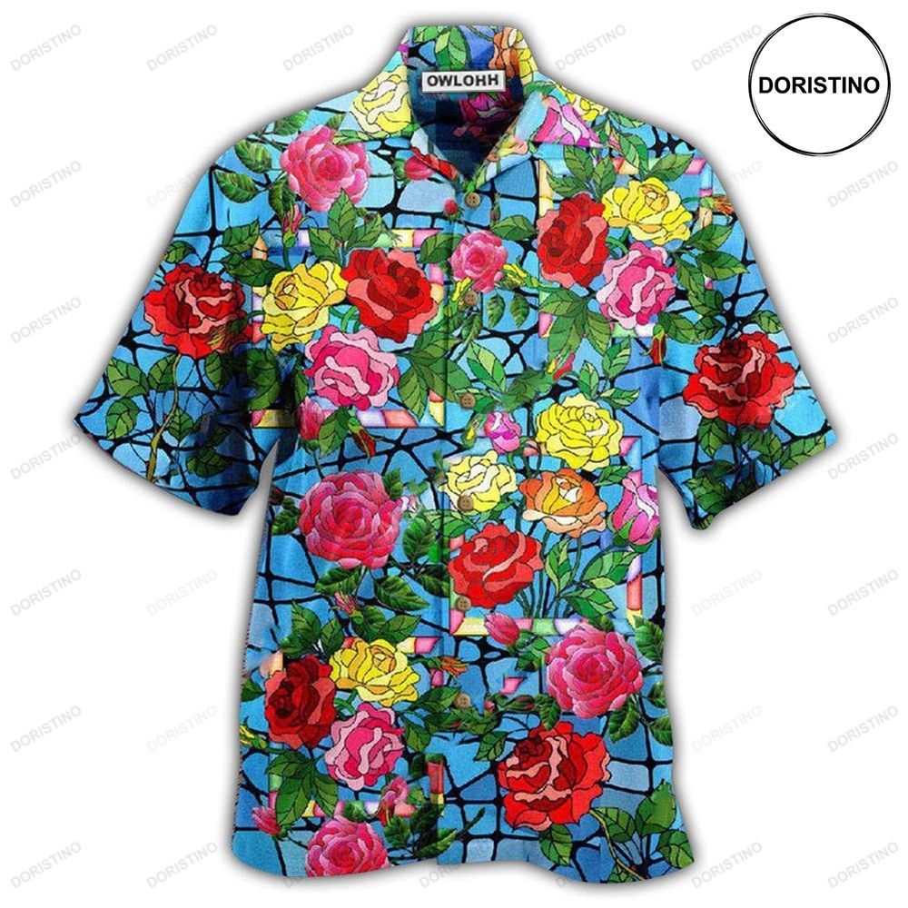 Rose Flowers Love Is A Rose That Blooms Forever Awesome Hawaiian Shirt