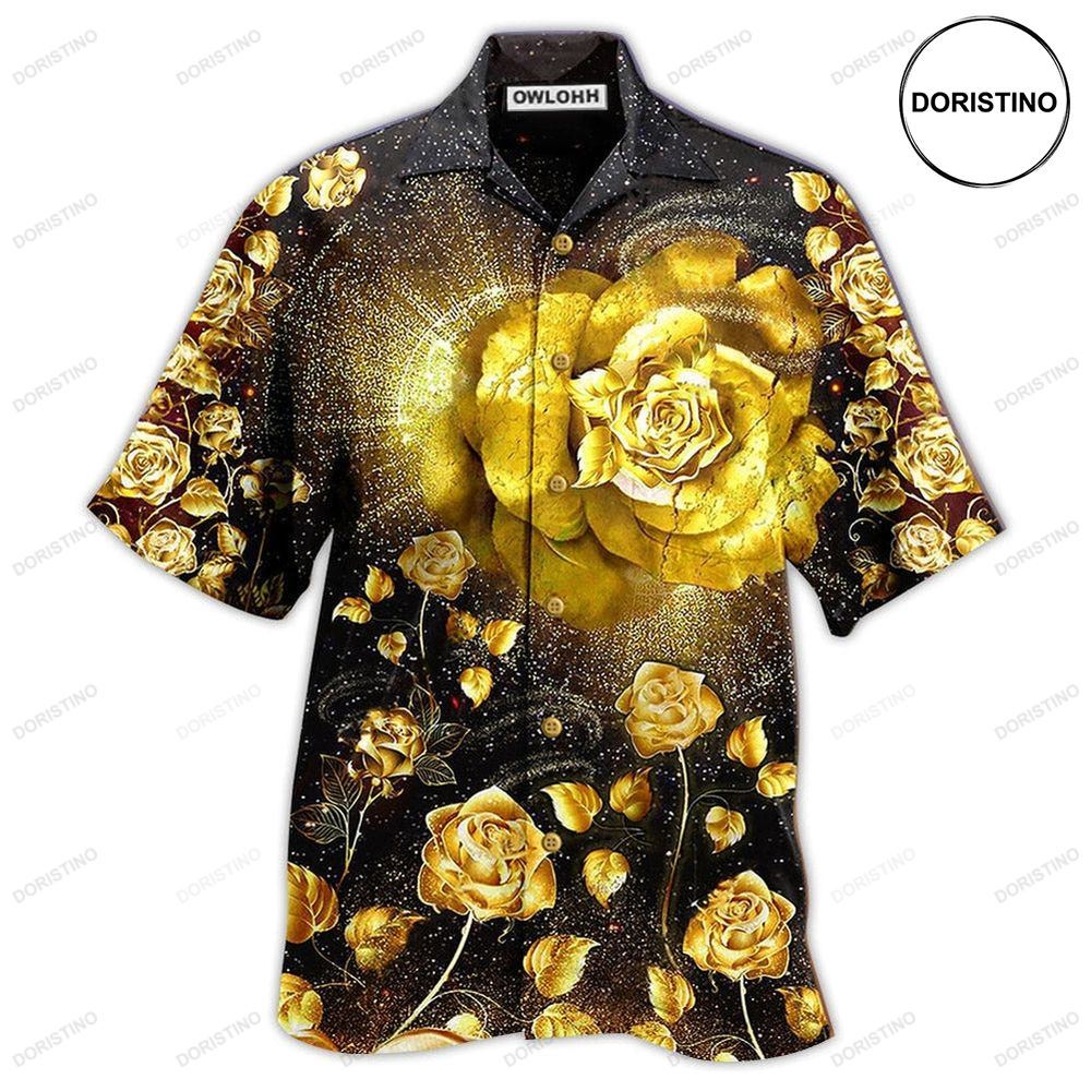 Rose Gold Flowers Limited Edition Hawaiian Shirt
