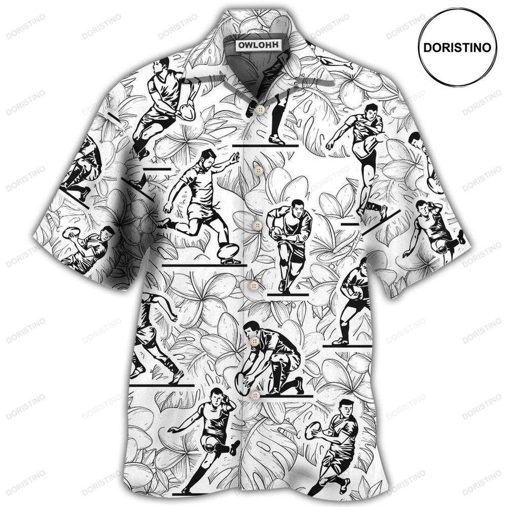 Rugby Tropical Leaf Ball Games Limited Edition Hawaiian Shirt