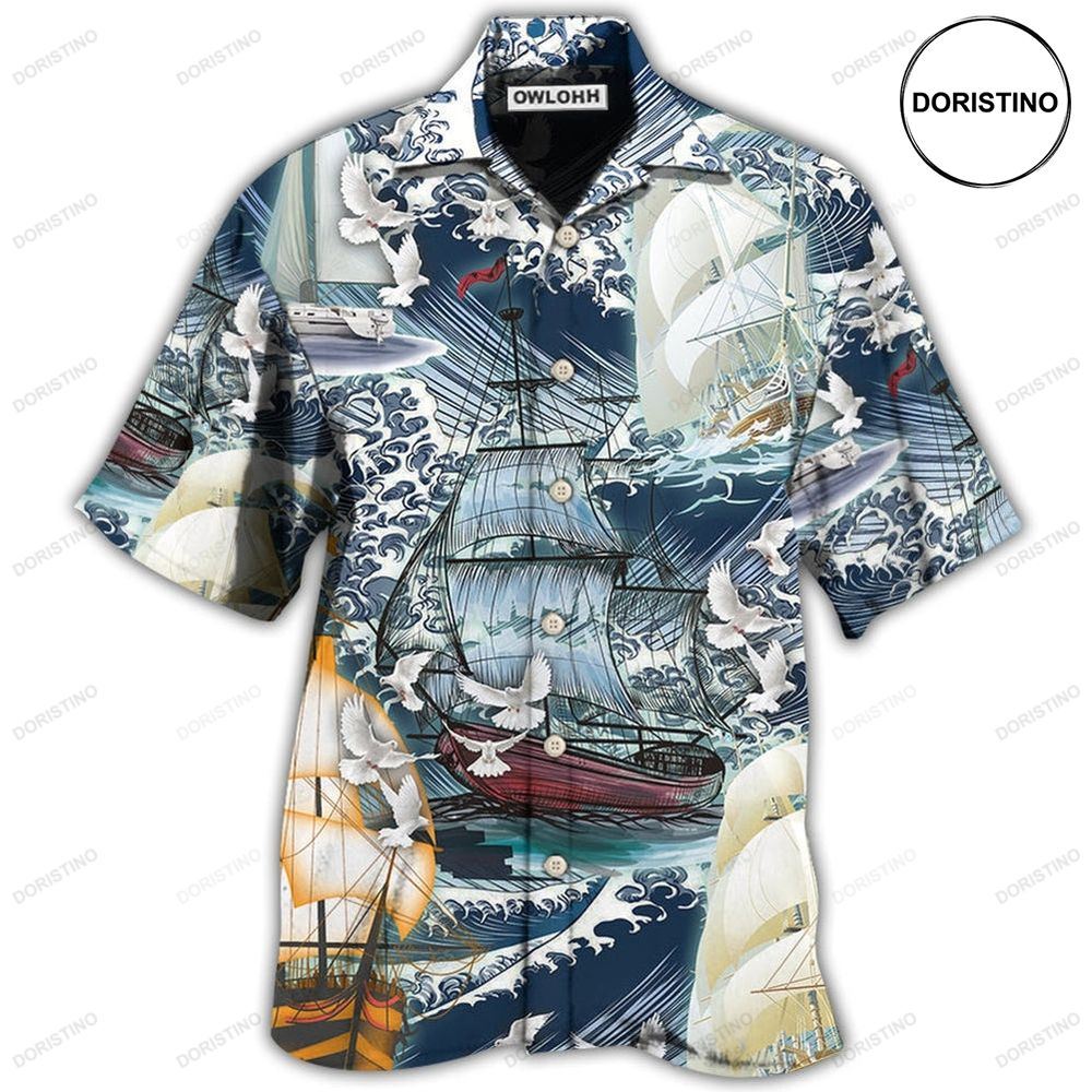 Sailing Dove Love Big Wave Limited Edition Hawaiian Shirt