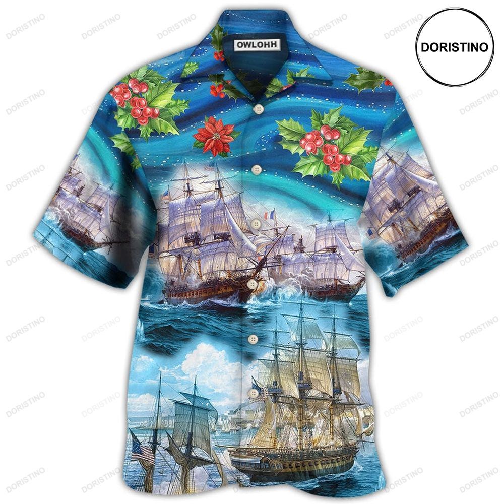 Sailing Go To The Sea Christmas Limited Edition Hawaiian Shirt