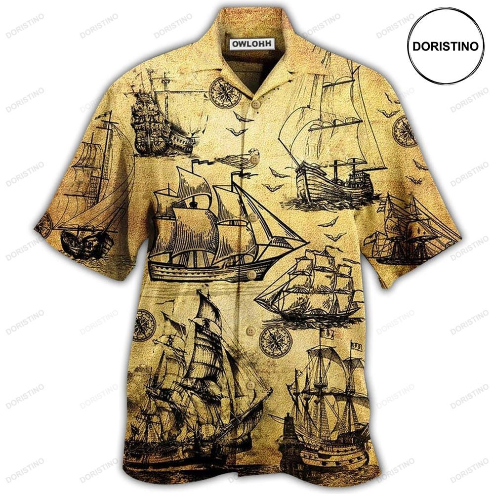 Sailing I Plan To Go Sailing Vintage Sail Limited Edition Hawaiian Shirt