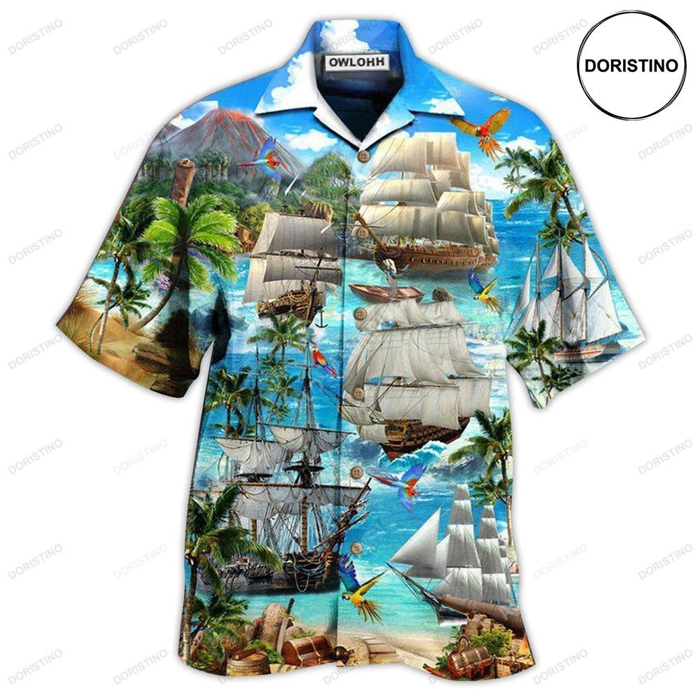 Sailing Ship In The Sea Limited Edition Hawaiian Shirt