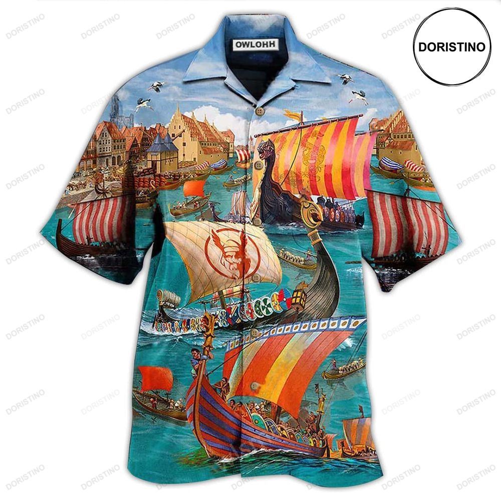 Sailing Viking Let War Hawaiian Shirt