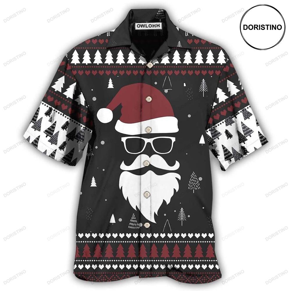 Santa Claus Up On The Rooftop Click Click Click Limited Edition Hawaiian Shirt