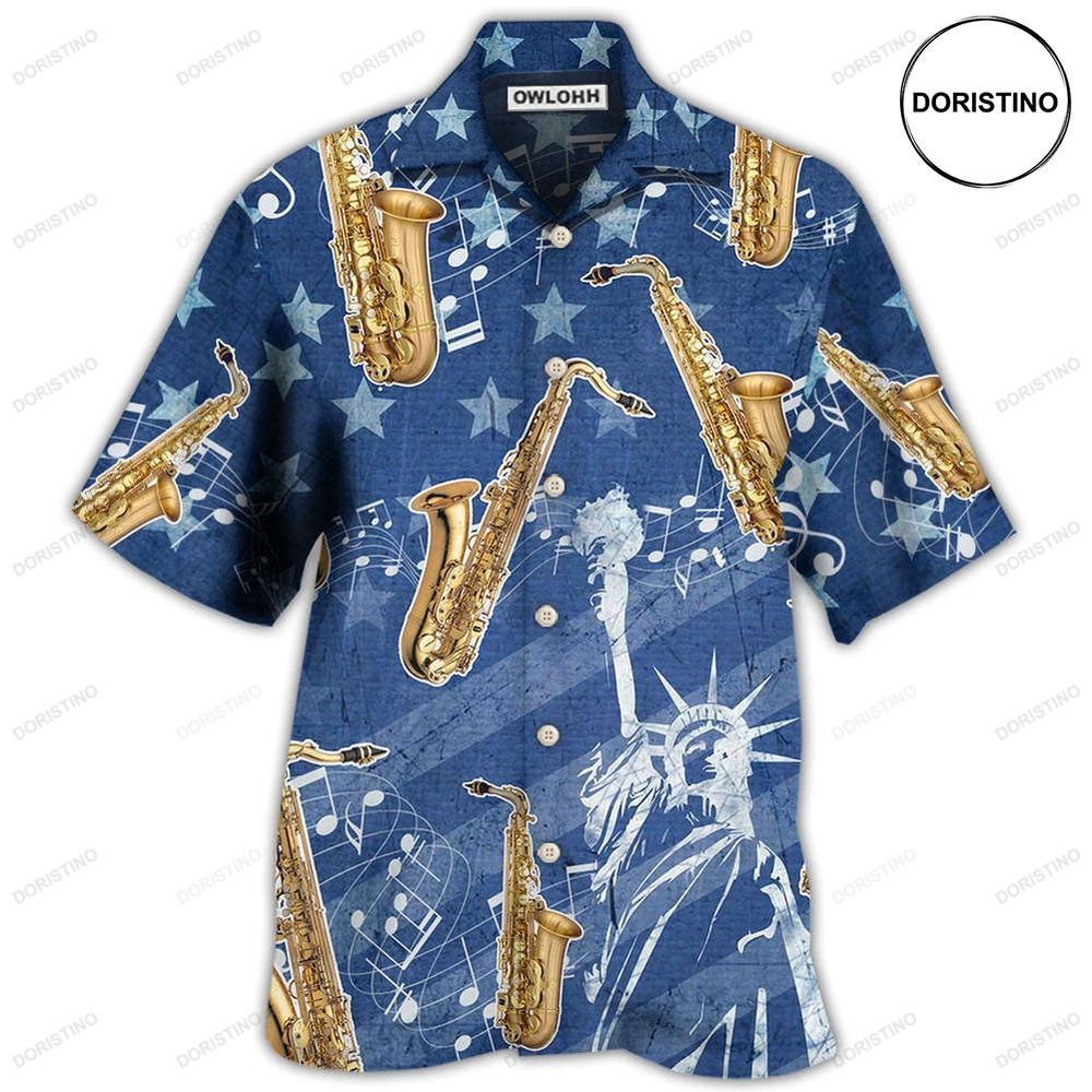 Saxophone Music America Independence Day Limited Edition Hawaiian Shirt