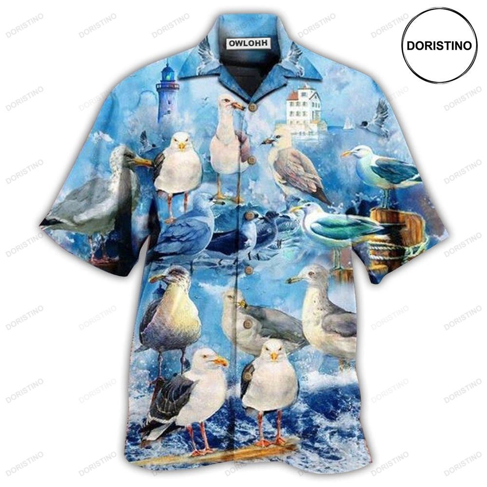 Seagull Bird Stop It Now Hawaiian Shirt