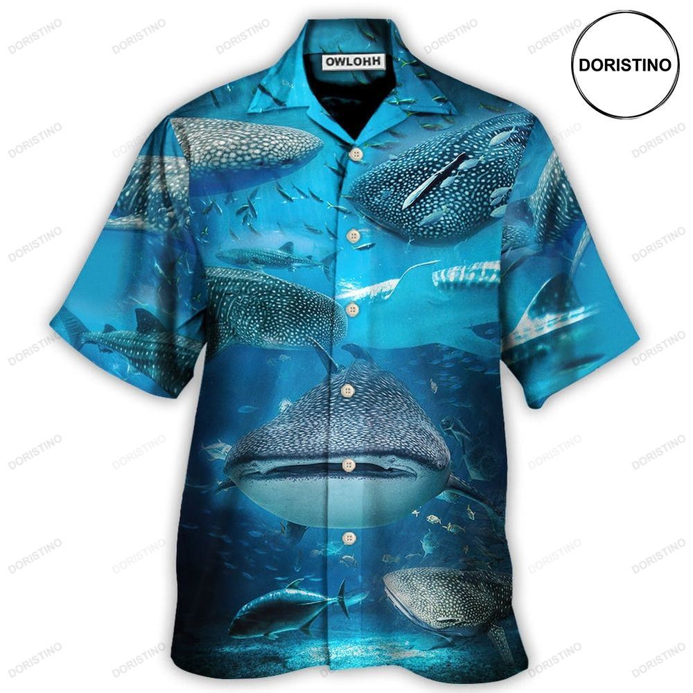 Shark Swim With Whale Sharks Hawaiian Shirt