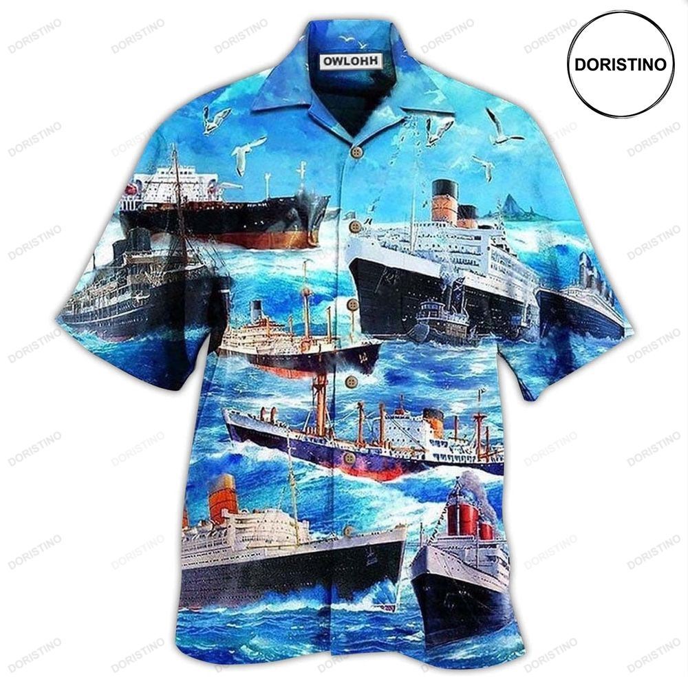 Ship Love Ocean And Sky Awesome Hawaiian Shirt