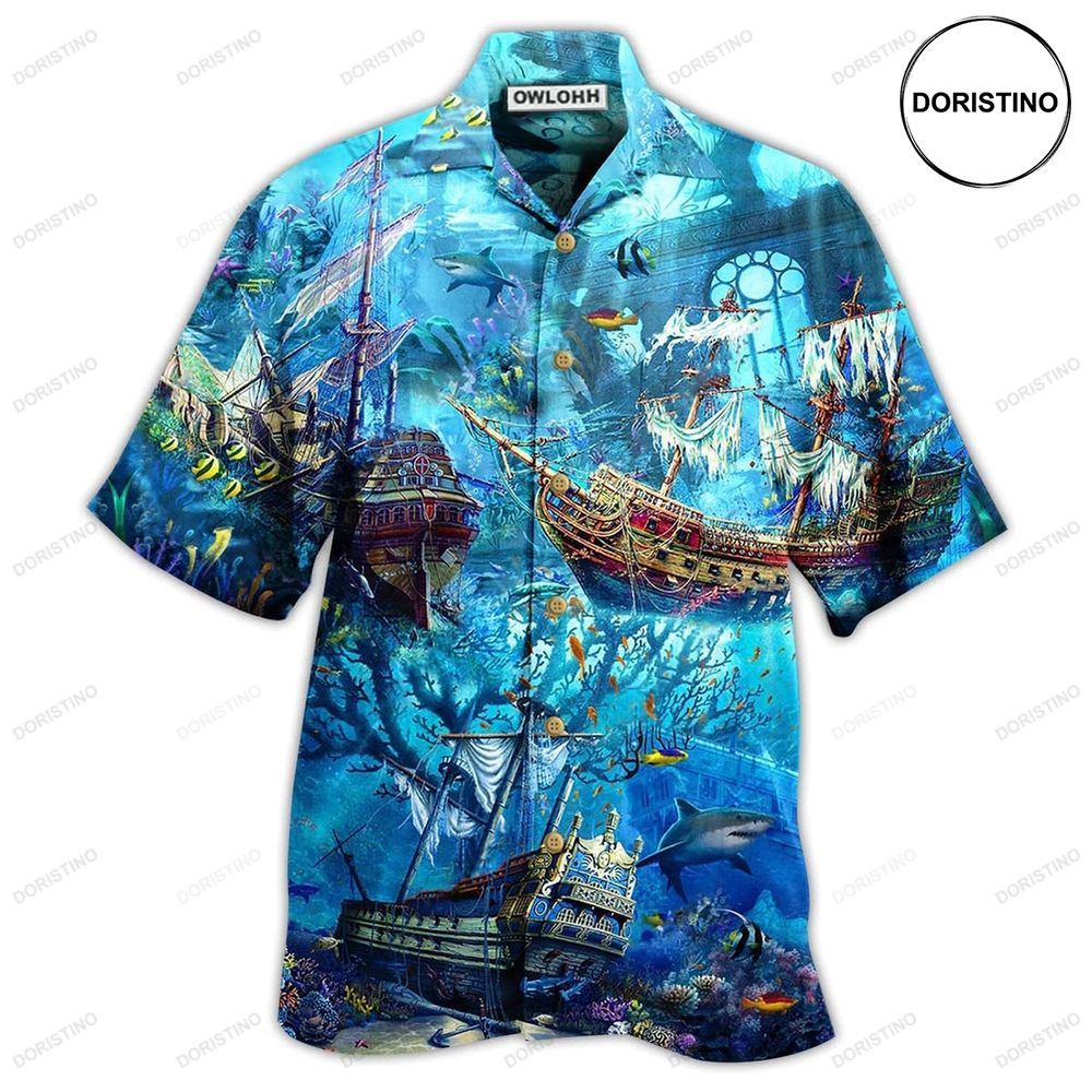 Ship Underwater Treasures The Forgotten Ship Limited Edition Hawaiian Shirt