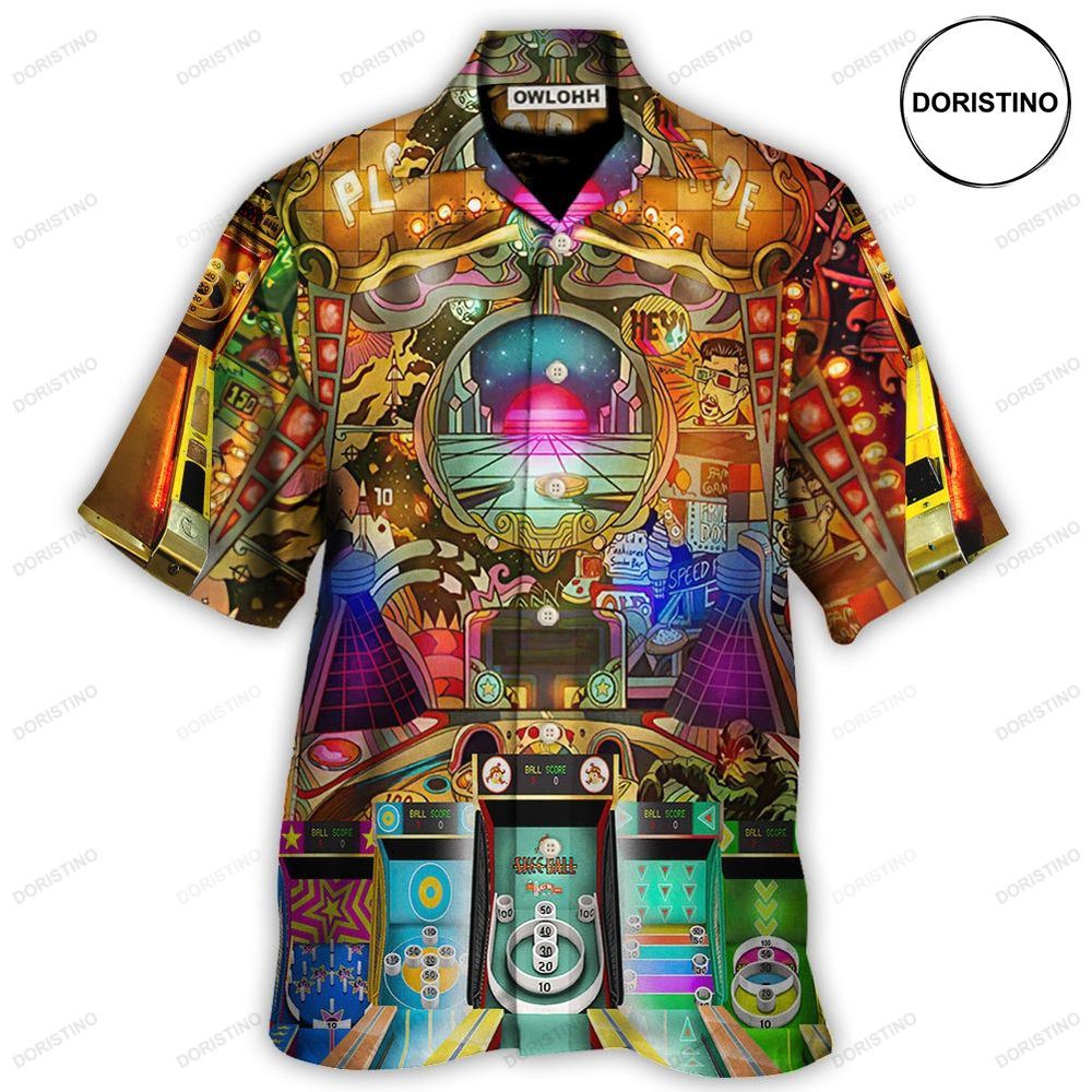 Skee Ball Ball Games Playland Arcade Hawaiian Shirt