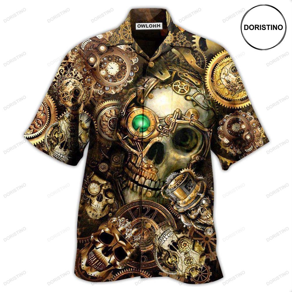 Skull Amazing Steampunk Awesome Hawaiian Shirt