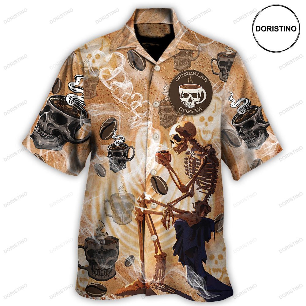 Skull Coffee Amazing For Pigue Hawaiian Shirt