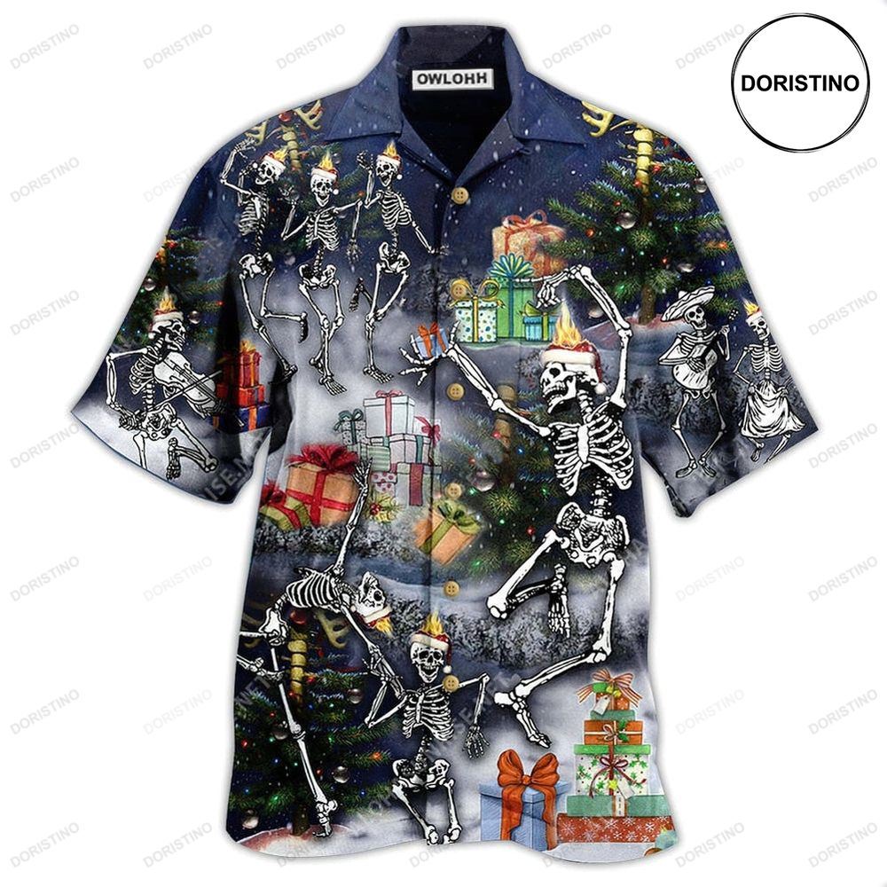 Skull Dancing With Christmas Limited Edition Hawaiian Shirt