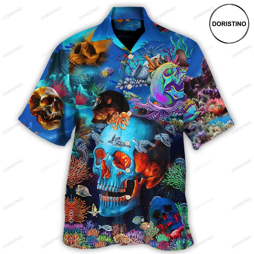 Skull Deep In The Ocean Hawaiian Shirt