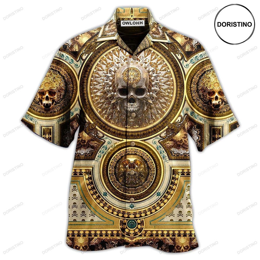 Skull Gold Luxury Hawaiian Shirt