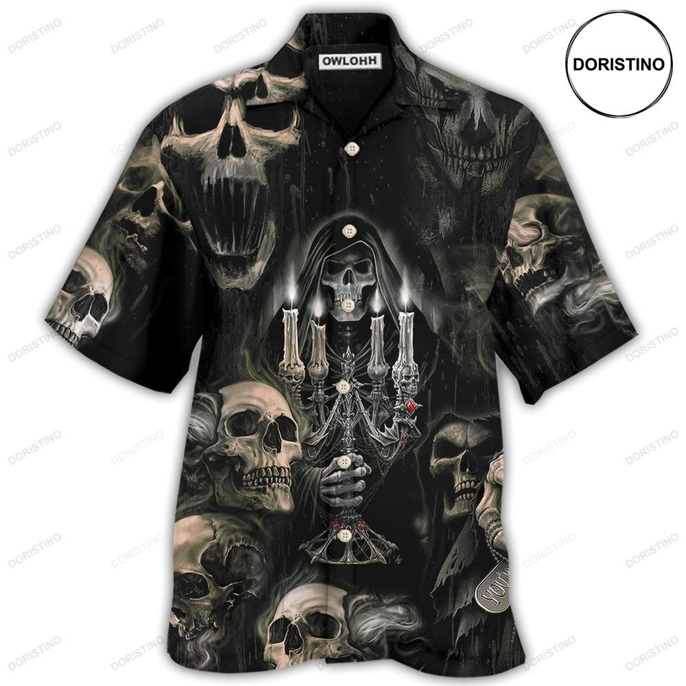 Skull Horror Skull Movies Awesome Hawaiian Shirt