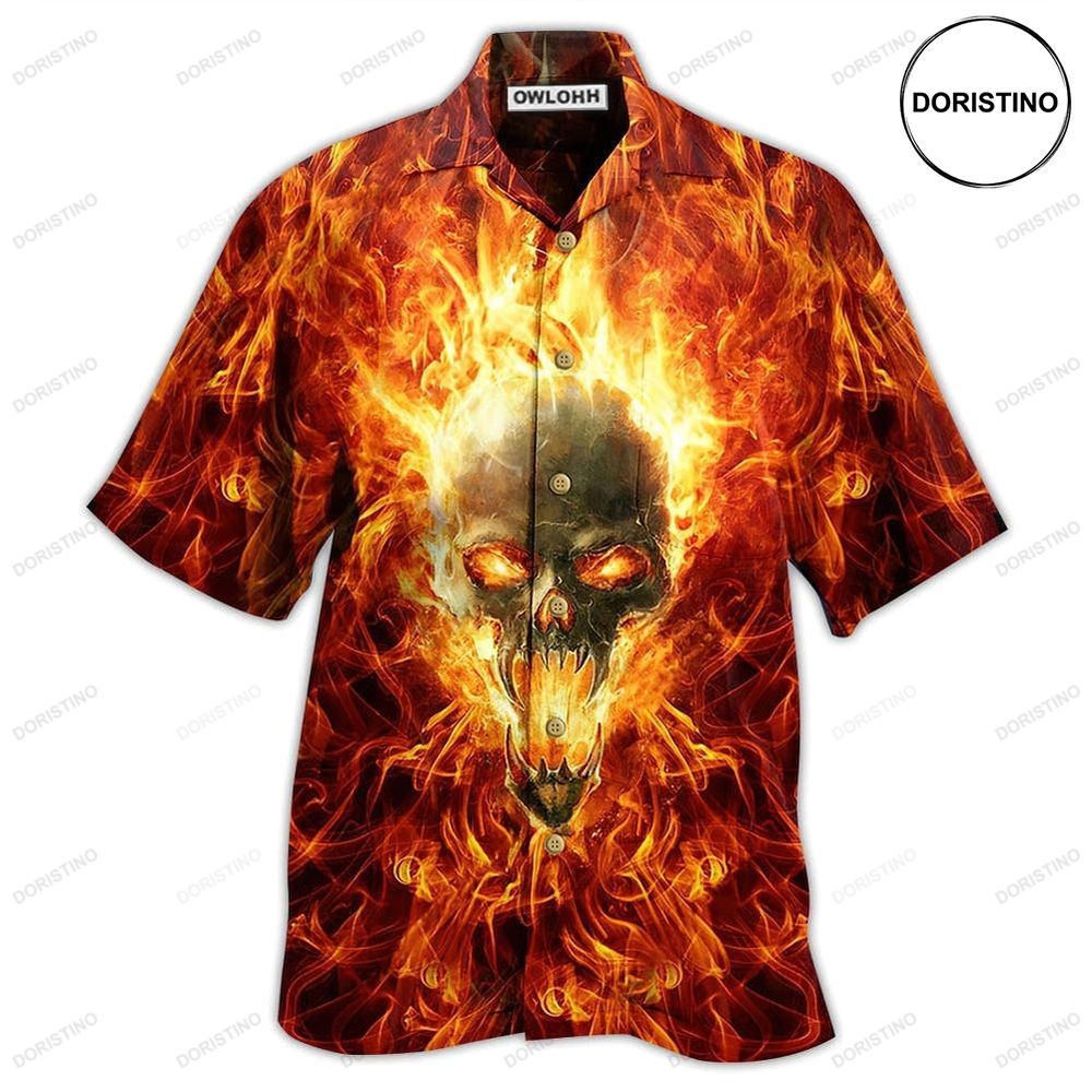 Skull Hot As Hell Psycho As Well Limited Edition Hawaiian Shirt