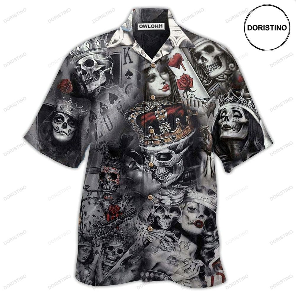 Skull Love Is Blind Poker Awesome Hawaiian Shirt