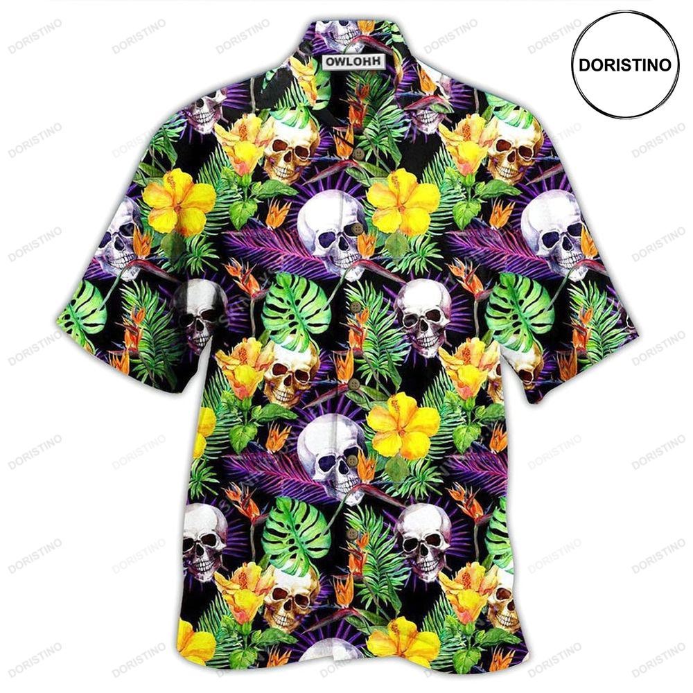 Skull Love Life Happy Hawaiian Shirt