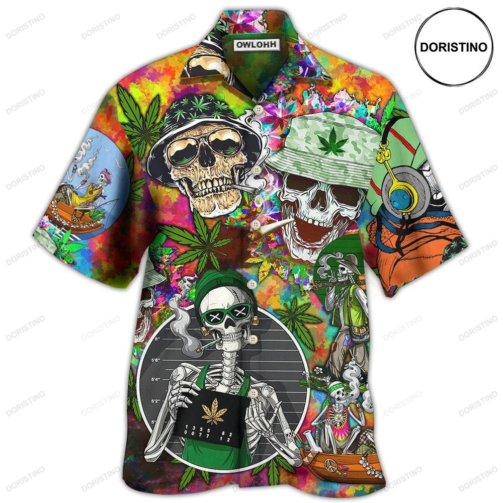 Skull Love Life So Hight Hawaiian Shirt