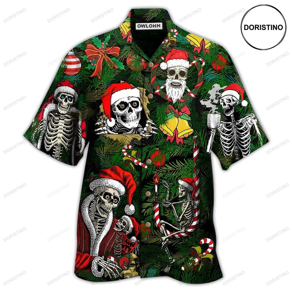 Skull Merry Xmas Happy Limited Edition Hawaiian Shirt