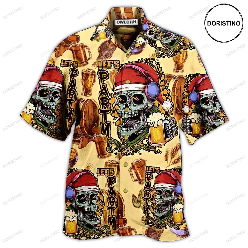 Skull Merry Xmas Hawaiian Shirt