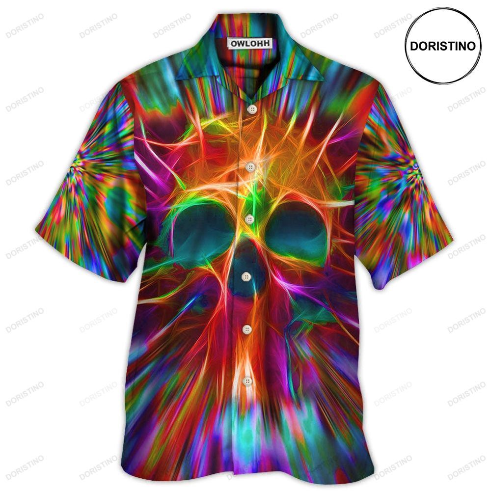 Skull Rainbow Color Love Awesome Hawaiian Shirt
