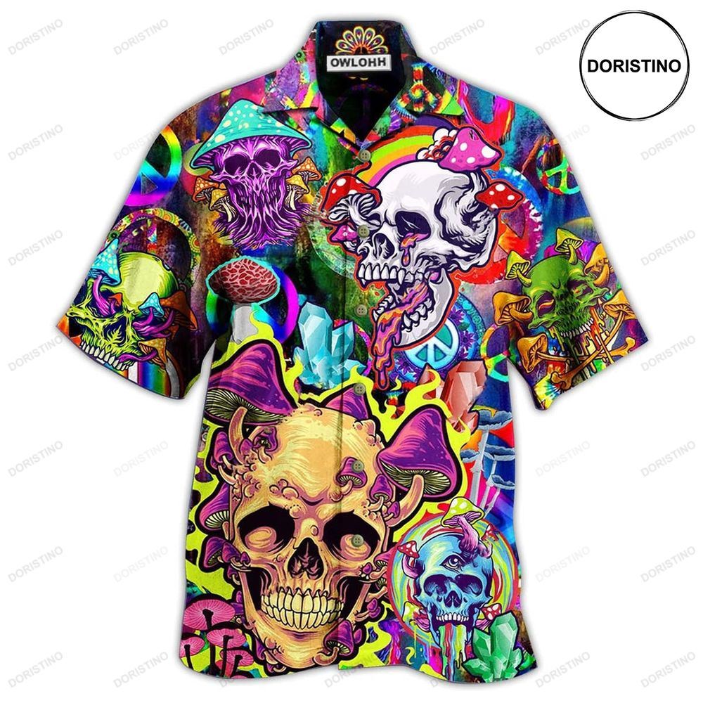 Skull Rainbow Smile Limited Edition Hawaiian Shirt