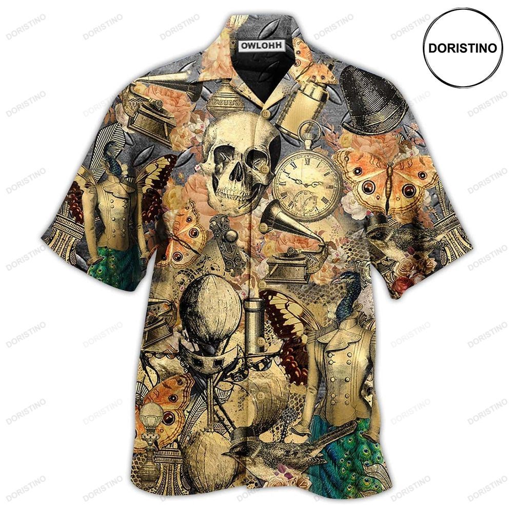 Skull Retro Awesome Hawaiian Shirt