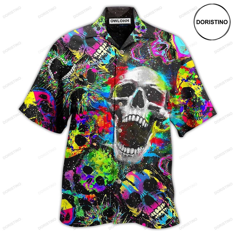 Skull Scare Cool Awesome Hawaiian Shirt