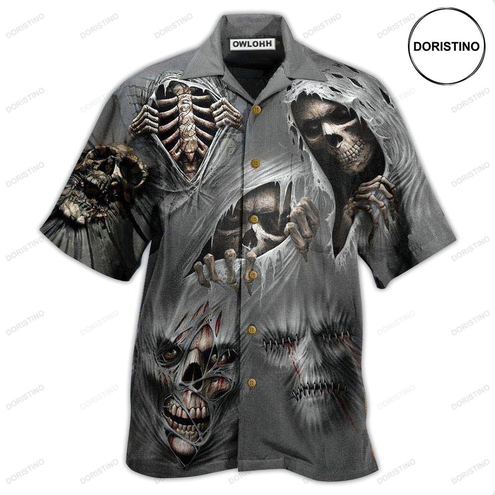 Skull What Scares You Excites Me Limited Edition Hawaiian Shirt