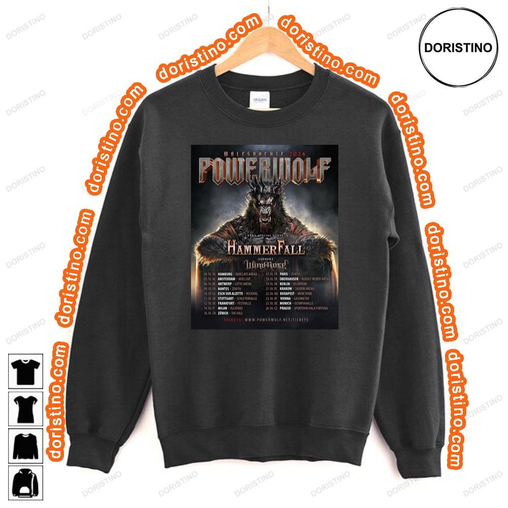Powerwolf Hammer Fall 2024 Awesome Shirt