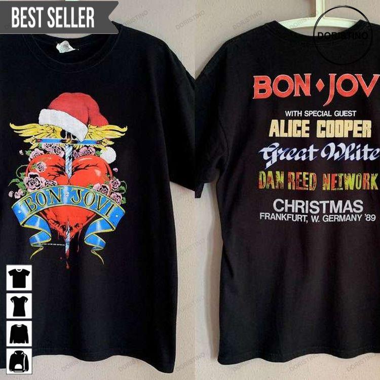 Bon Jovi Christmas In Germany Doristino Limited Edition T-shirts