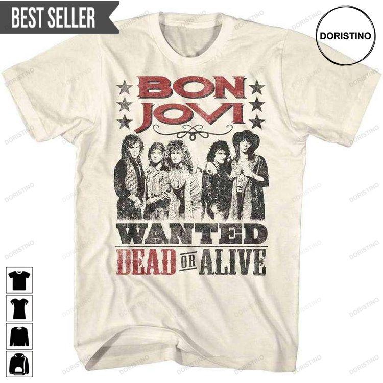 Bon Jovi Dead Or Alive Rock Band Doristino Limited Edition T-shirts