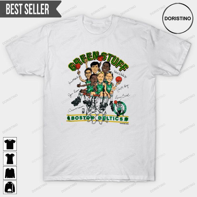 Boston Celtics Cartoon Larry Bird Women And Mens Doristino Awesome Shirts