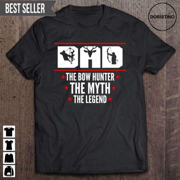 Bow Hunting Accessory Vintage Dad The Myth The Legend Archer Fathers Day Unisex Doristino Awesome Shirts