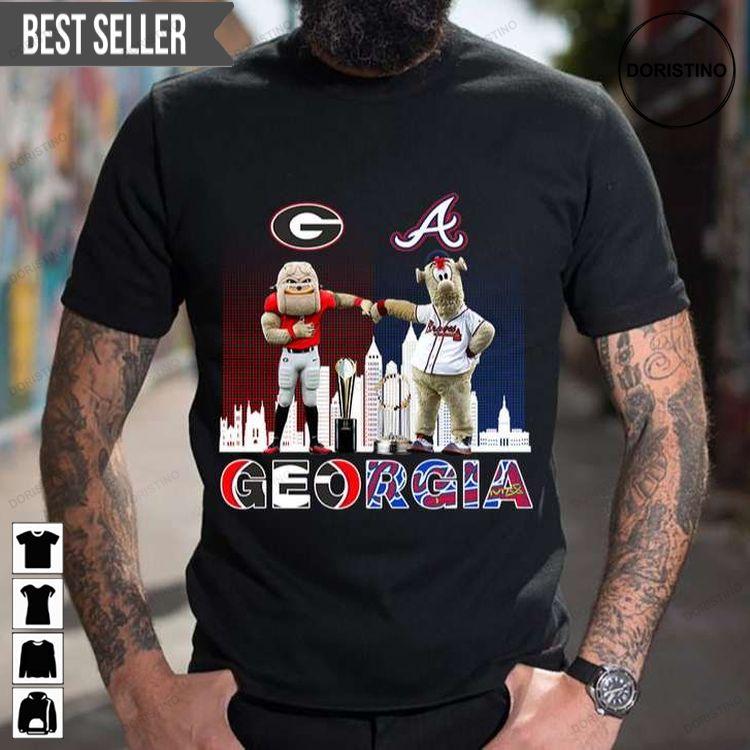 Braves And Bulldogs Celebrate Georgia Football National Championship Doristino Awesome Shirts