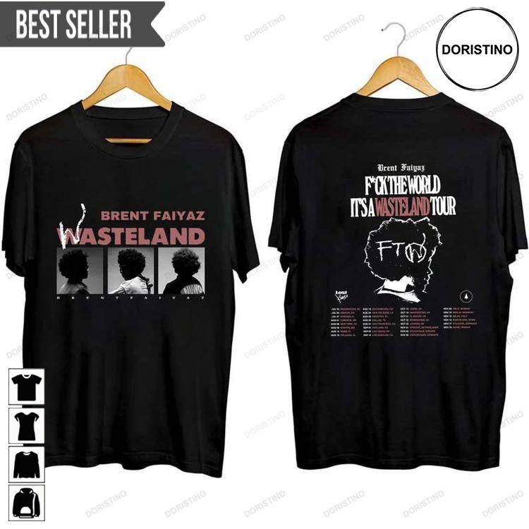 Brent Faiyaz Its A Wasteland Tour Concert 2023 Music Short-sleeve Cf1nz Doristino Awesome Shirts