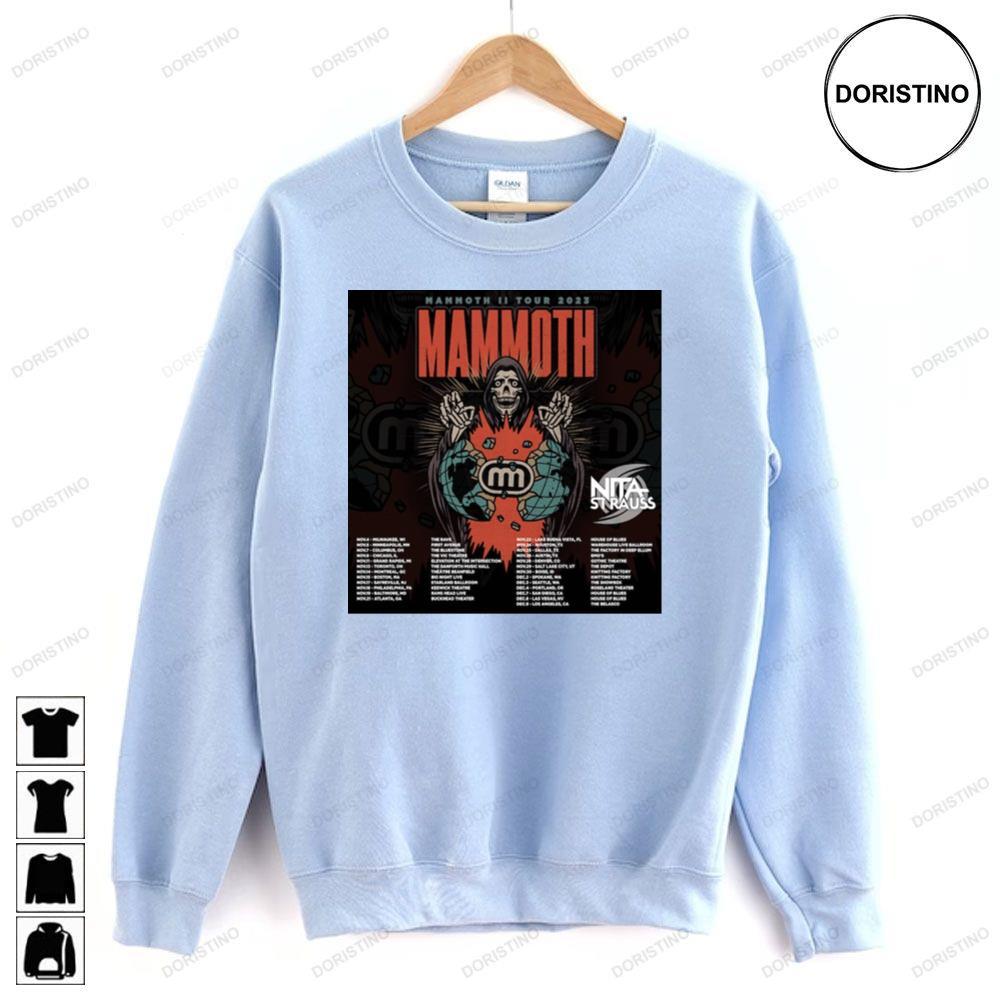 Mammoth Wvh Mammoth Ii 2023 Tour 2 Doristino Hoodie Tshirt Sweatshirt