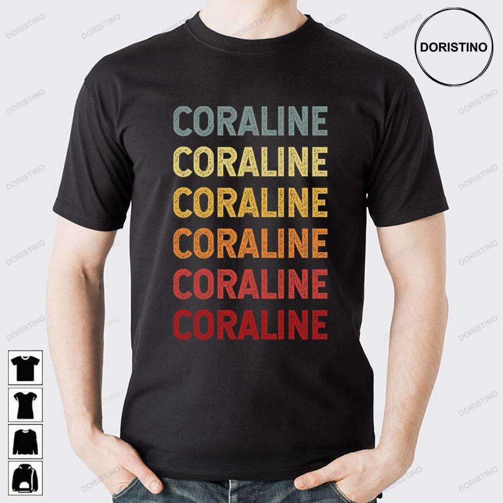 Name Vintage Retro Coraline 2 Doristino Sweatshirt Long Sleeve Hoodie