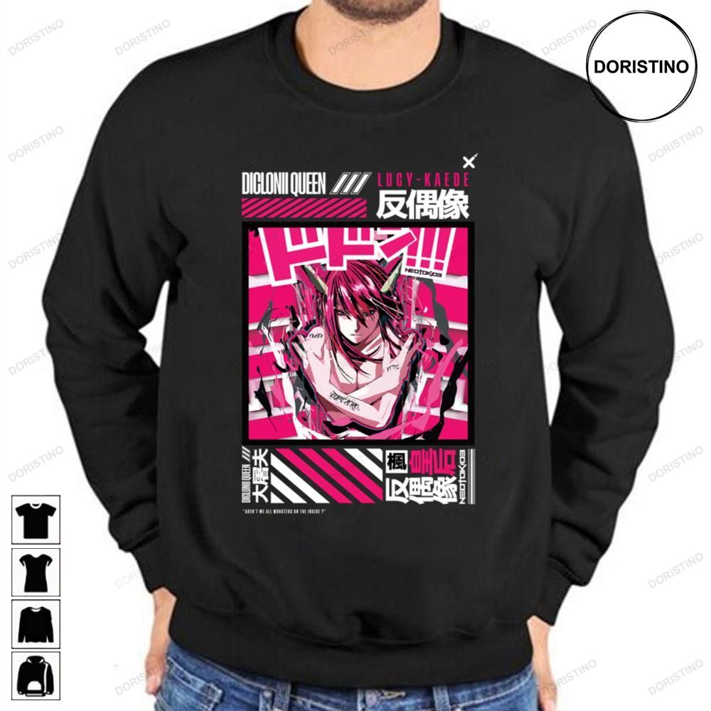 Lucy Kaede Elfen Lied Queen Diclonius Limited Edition T-shirts